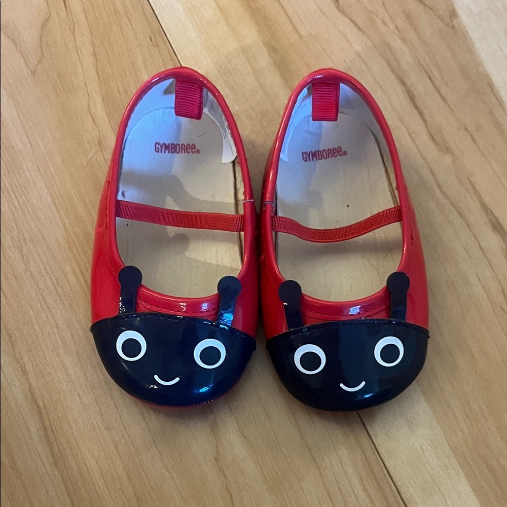 Gymboree Ladybug Red and Black Dress Shoes
